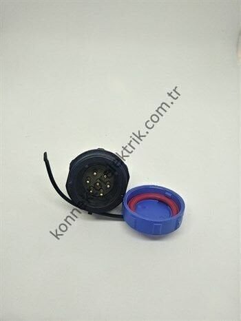 WEIPU SY2112/P7 7 Pin IP67 Plastik Kasa Bayonet Panel Tipi Erkek Su Geçirmez Konnektör
