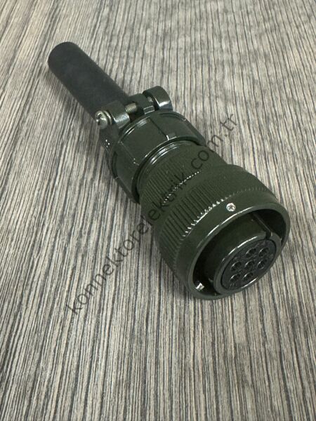 HZ CONNECTORS KDB06E 16S-1S 7 Pin Metal Kasa Bayonet Kablo Tipi Dişi Askeri Konnektör