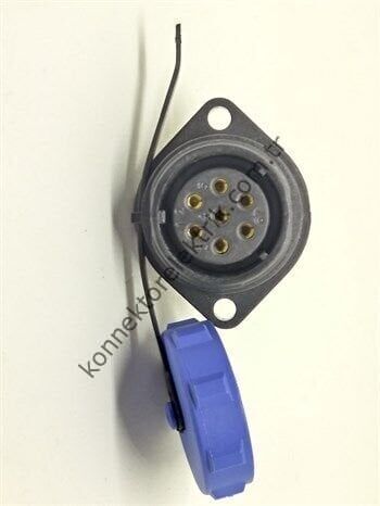 WEIPU SY2113/S7 7 Pin IP67 Plastik Kasa Bayonet Panel Tipi Dişi Su Geçirmez Konnektör