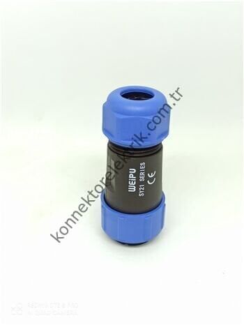 WEIPU SY2110/P9 9 Pin IP67 Plastik Kasa Bayonet Kablo Tipi Erkek Su Geçirmez Konnektör