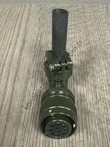 HZ CONNECTORS KDB08E 18-1S 10 Pin 90° Metal Kasa Bayonet Kablo Tipi Dişi Askeri Konnektör
