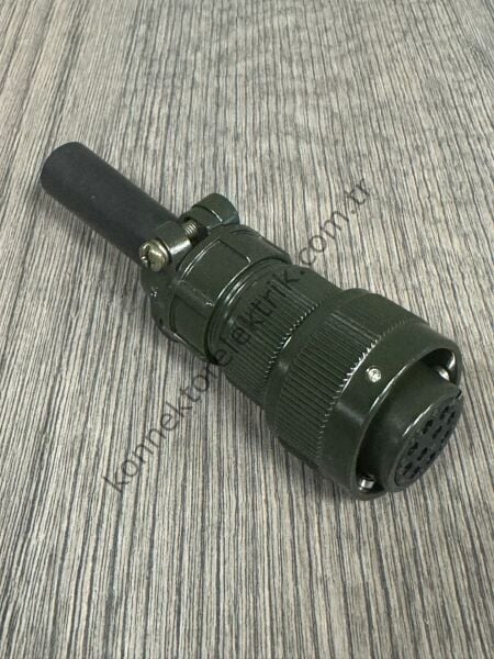 HZ CONNECTORS KDB06E 18-1S 10 Pin Metal Kasa Bayonet Kablo Tipi Dişi Askeri Konnektör