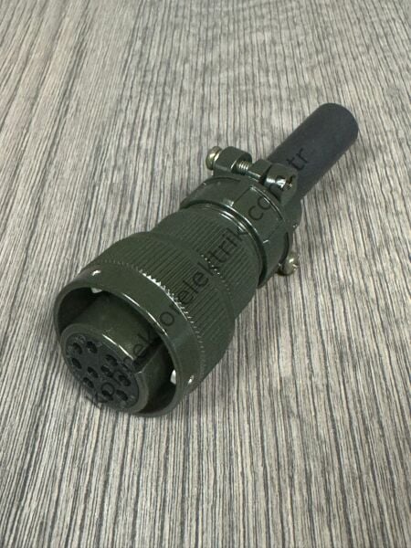 HZ CONNECTORS KDB06E 18-1S 10 Pin Metal Kasa Bayonet Kablo Tipi Dişi Askeri Konnektör