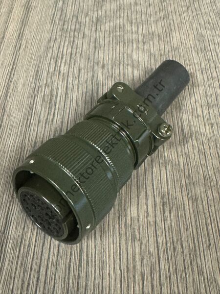 HZ CONNECTORS KDB06E 20-29S 17 Pin Metal Kasa Bayonet Kablo Tipi Dişi Askeri Konnektör