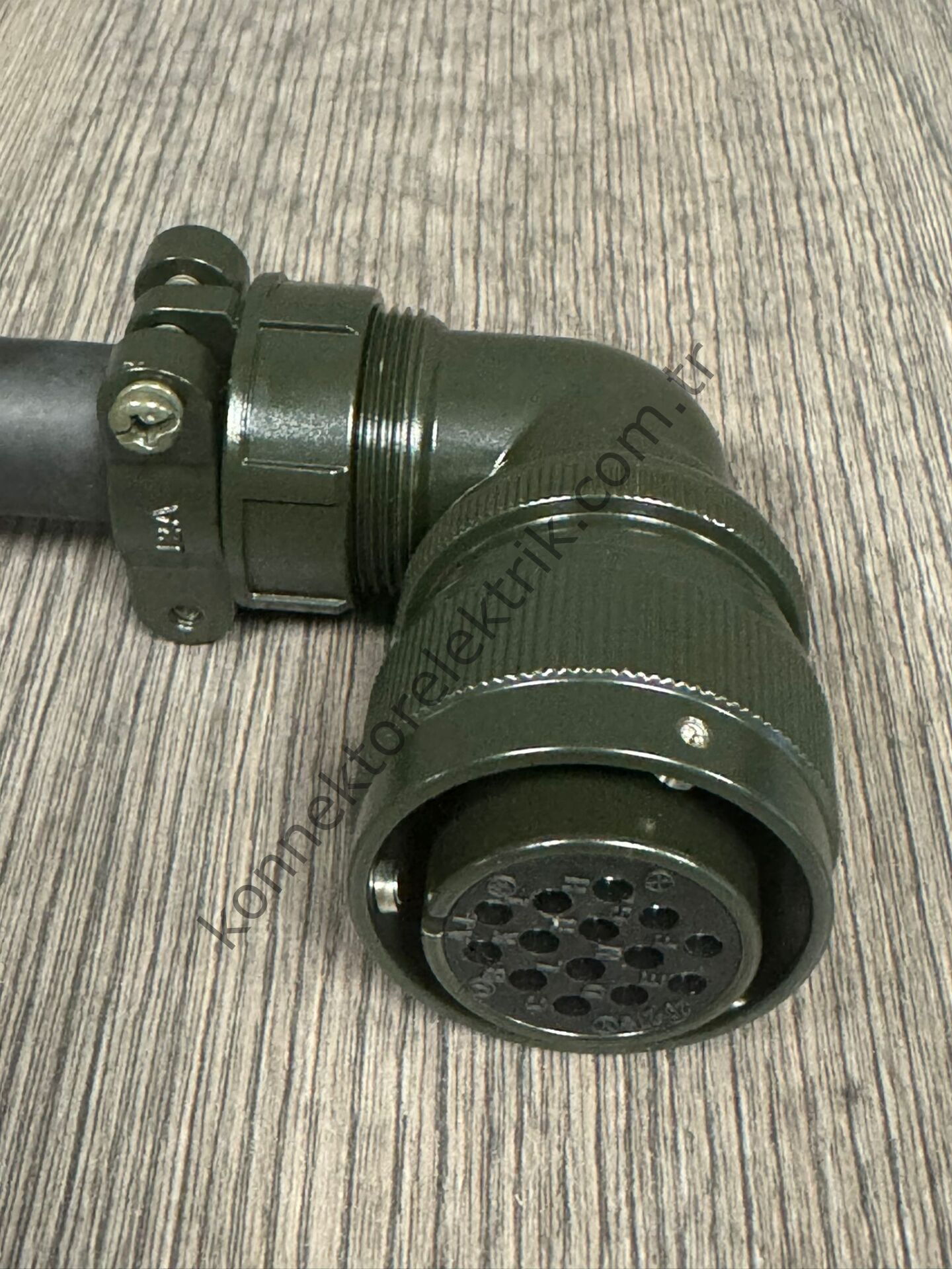 HZ CONNECTORS KDB08E 20-27S 14 Pin 90° Metal Kasa Bayonet Kablo Tipi Dişi Askeri Konnektör