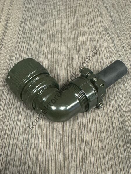HZ CONNECTORS KDB08E 20-27S 14 Pin 90° Metal Kasa Bayonet Kablo Tipi Dişi Askeri Konnektör