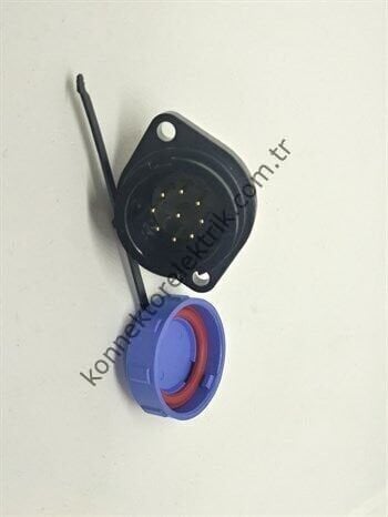 WEIPU SY2113/P9 9 Pin IP67 Plastik Kasa Bayonet Panel Tipi Erkek Su Geçirmez Konnektör