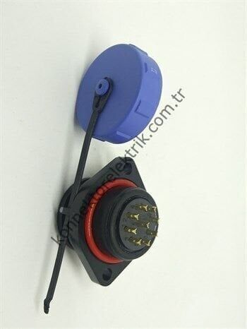 WEIPU SY2113/P9 9 Pin IP67 Plastik Kasa Bayonet Panel Tipi Erkek Su Geçirmez Konnektör