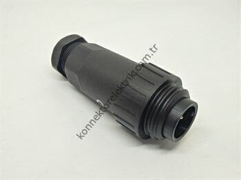 WEIPU WA22J4TE2 4 Pin IP67 Plastik Kasa Kablo Tipi Erkek Su Geçirmez Konnektör