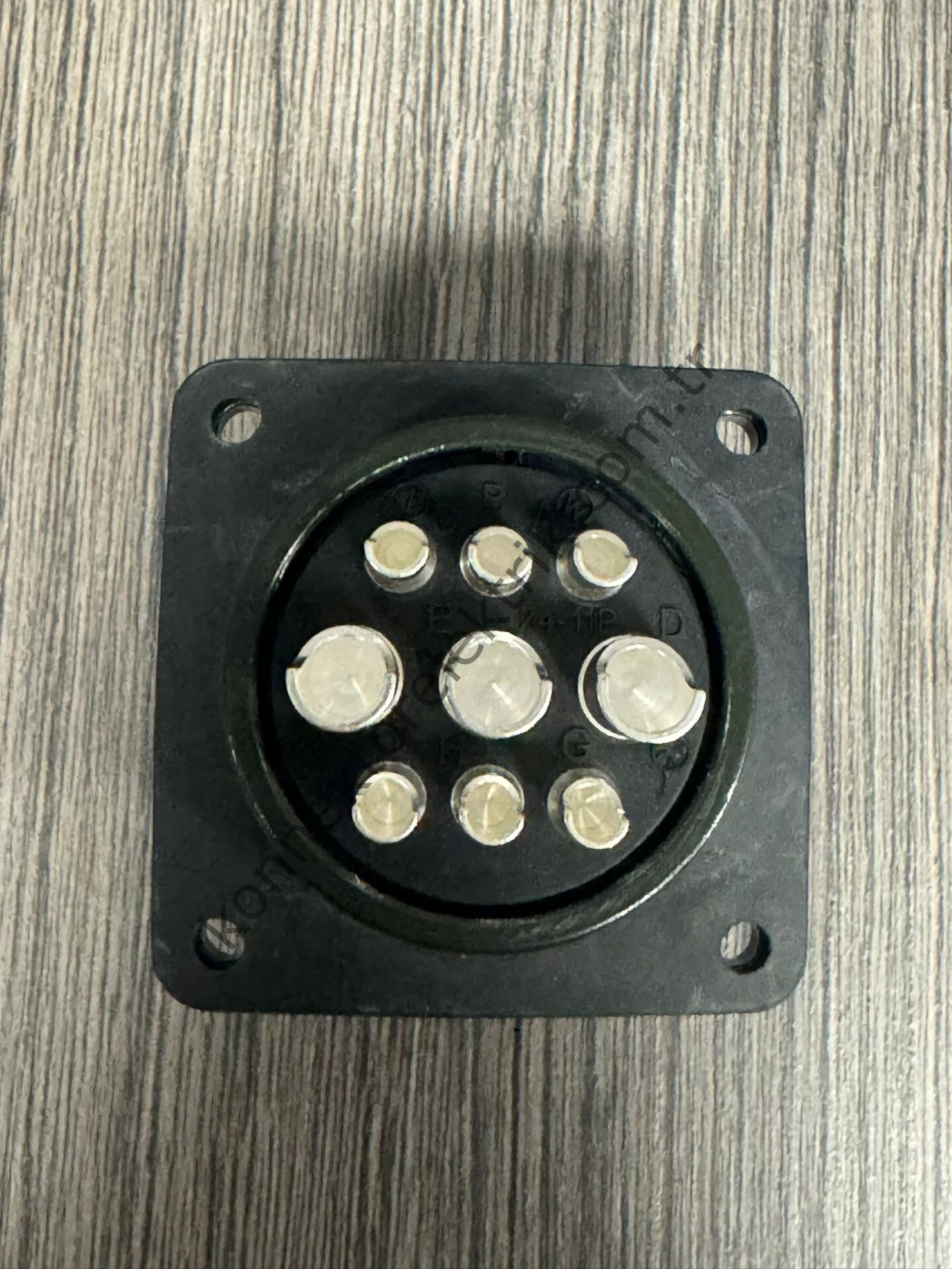 HZ CONNECTORS KDB02E 24-11P 9 Pin (3+6) Metal Kasa Panel Tipi Erkek Askeri Konnektör