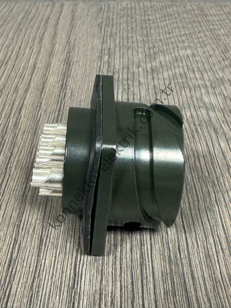 HZ CONNECTORS KDB02E 24-11P 9 Pin (3+6) Metal Kasa Panel Tipi Erkek Askeri Konnektör