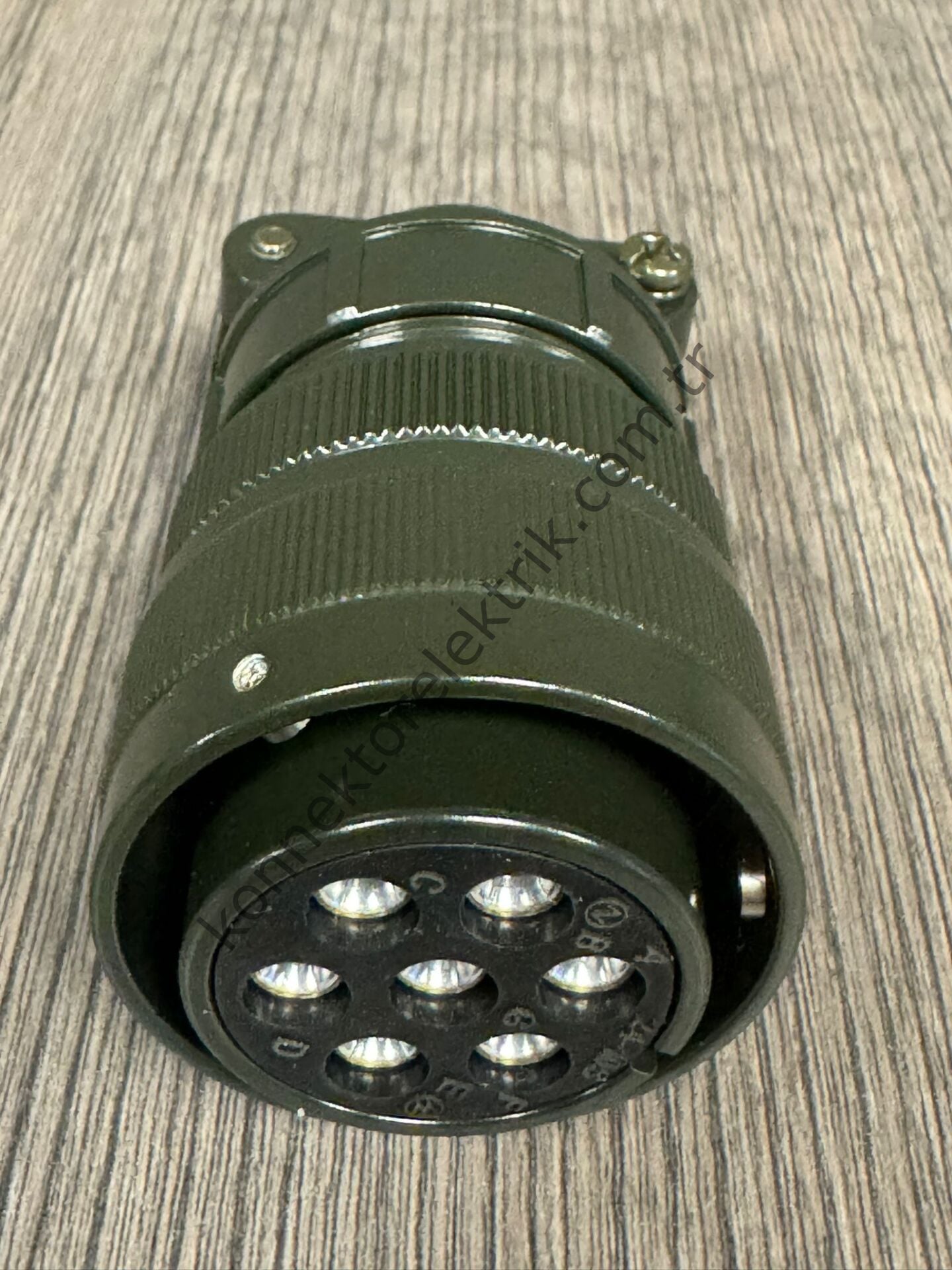 HZ CONNECTORS KDB06E 24-10S 7 Pin Metal Kasa Bayonet Kablo Tipi Dişi Askeri Konnektör