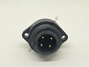 WEIPU WA22J4Z2 4 Pin IP67 Plastik Kasa Panel Tipi Erkek Su Geçirmez Konnektör