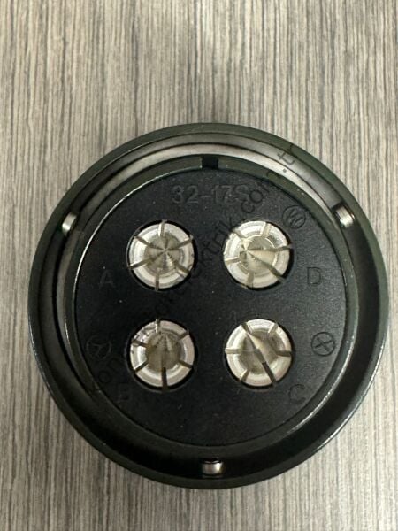 HZ CONNECTORS KDB06E 32-17S 4 Pin Metal Kasa Bayonet Kablo Tipi Dişi Askeri Konnektör