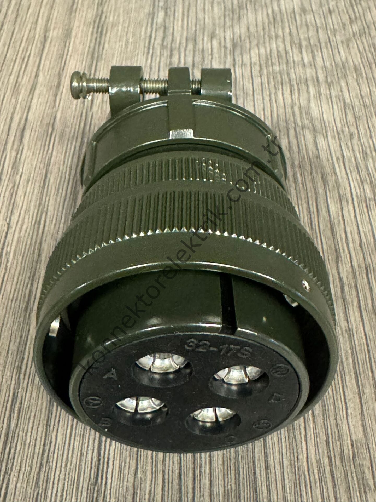 HZ CONNECTORS KDB06E 32-17S 4 Pin Metal Kasa Bayonet Kablo Tipi Dişi Askeri Konnektör
