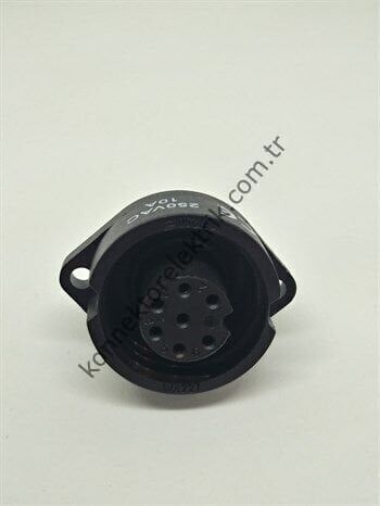 WEIPU WA22K7Z1 7 Pin IP67 Plastik Kasa Panel Tipi Dişi Su Geçirmez Konnektör