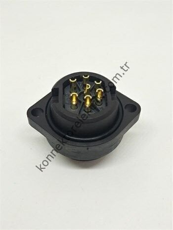 WEIPU WA22J7Z1 7 Pin IP67 Plastik Kasa Panel Tipi Erkek Su Geçirmez Konnektör