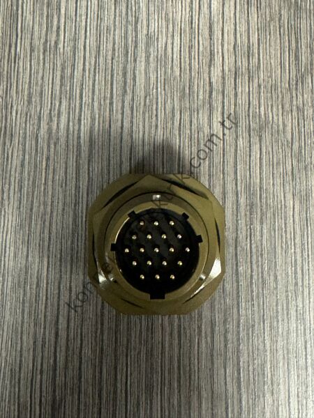 KUKDONG MS3114F 14-19P 19 Pin Metal Kasa Shell Önden Somunlu Panel Tipi Askeri Konnektör