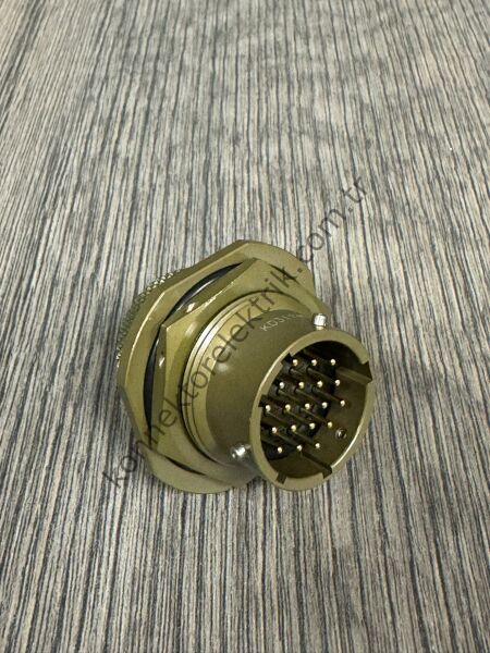 KUKDONG MS3114F 14-19P 19 Pin Metal Kasa Shell Önden Somunlu Panel Tipi Askeri Konnektör