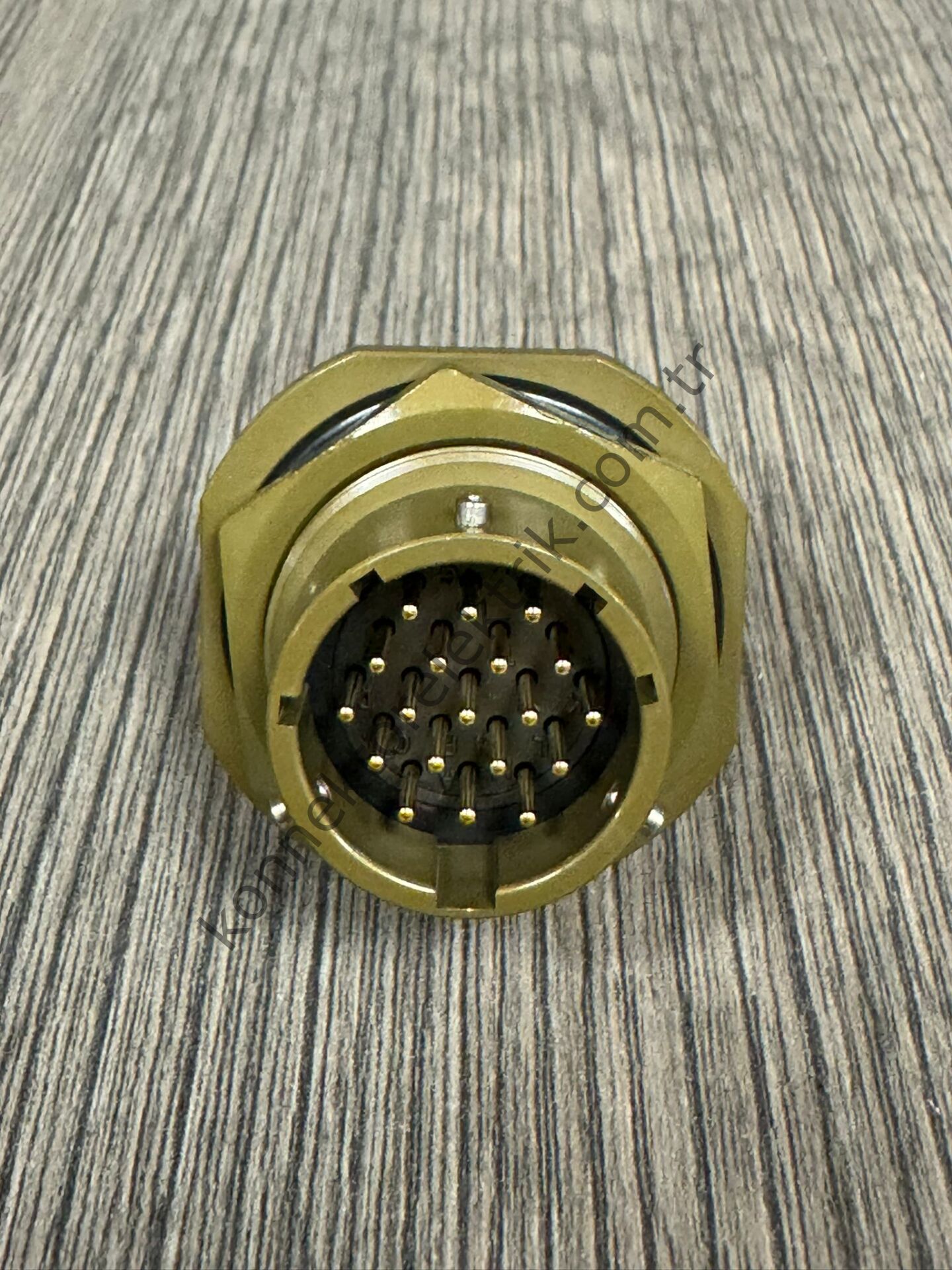 KUKDONG MS3114F 14-19P 19 Pin Metal Kasa Shell Önden Somunlu Panel Tipi Askeri Konnektör