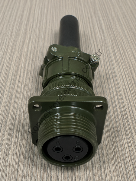 HZ CONNECTORS MS3100F 16S-5S 3 Pin Metal Kasa Karşıt Kablo Tipi Dişi Askeri Konnektör