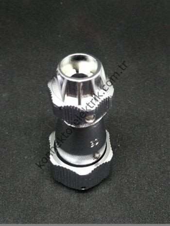 WEIPU WY16K2TE 2 Pin IP67 Metal Kasa Bayonet Kablo Tipi Dişi Su Geçirmez Konnektör