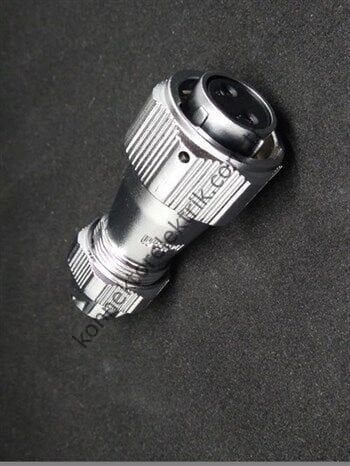 WEIPU WY16K2TE 2 Pin IP67 Metal Kasa Bayonet Kablo Tipi Dişi Su Geçirmez Konnektör