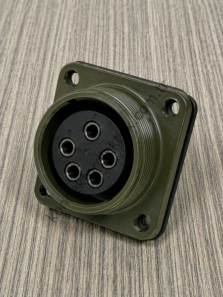 HZ CONNECTORS MS3102E 16S-8S 5 Pin Metal Kasa Panel Tipi Dişi Askeri Konnektör