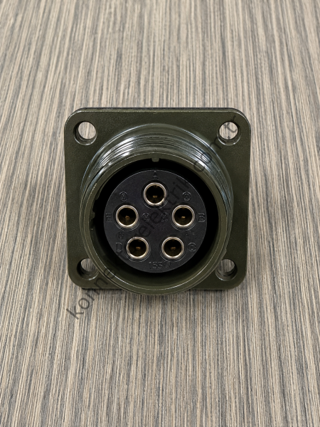 HZ CONNECTORS MS3102E 16S-8S 5 Pin Metal Kasa Panel Tipi Dişi Askeri Konnektör