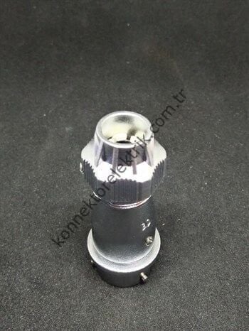 WEIPU WY16J2ZE 2 Pin IP67 Metal Kasa Bayonet Karşıt Kablo Tipi Erkek Su Geçirmez Konnektör