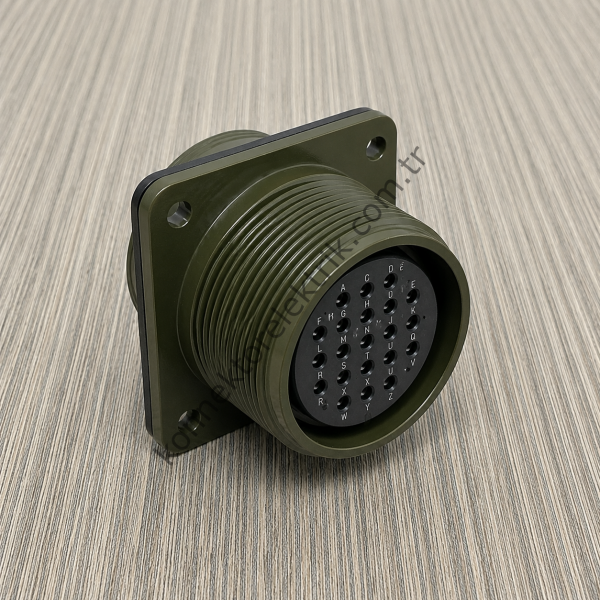 HZ CONNECTORS MS3102E 28-12S 26 Pin Metal Kasa Panel Tipi Dişi Askeri Konnektör