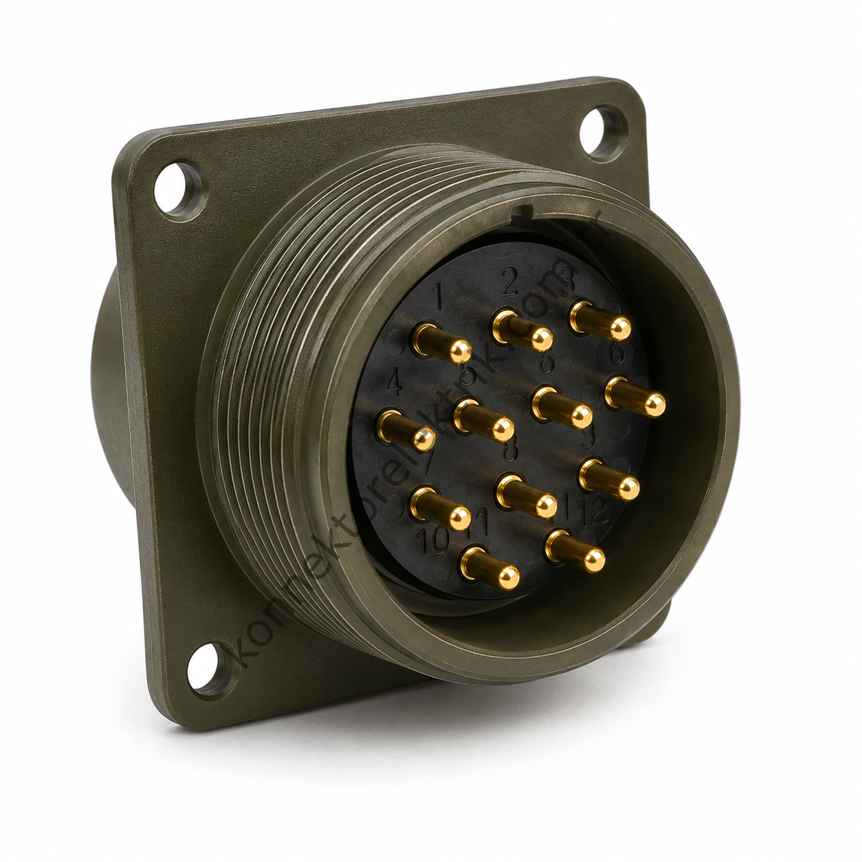 HZ CONNECTORS MS3102E 28-9P 12 Pin Metal Kasa Panel Tipi Erkek Askeri Konnektör