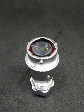 WEIPU WY16K2ZE 2 Pin IP67 Metal Kasa Bayonet Karşıt Kablo Tipi Dişi Su Geçirmez Konnektör