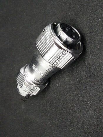 WY16K3TE IP67 Metal Bayonet Kablo Tipi Konnektör