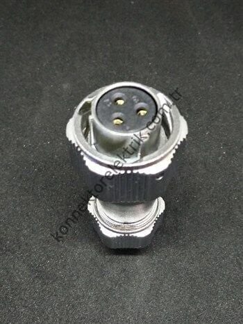 WEIPU WY16K3TE 3 Pin IP67 Metal Kasa Bayonet Kablo Tipi Dişi Su Geçirmez Konnektör