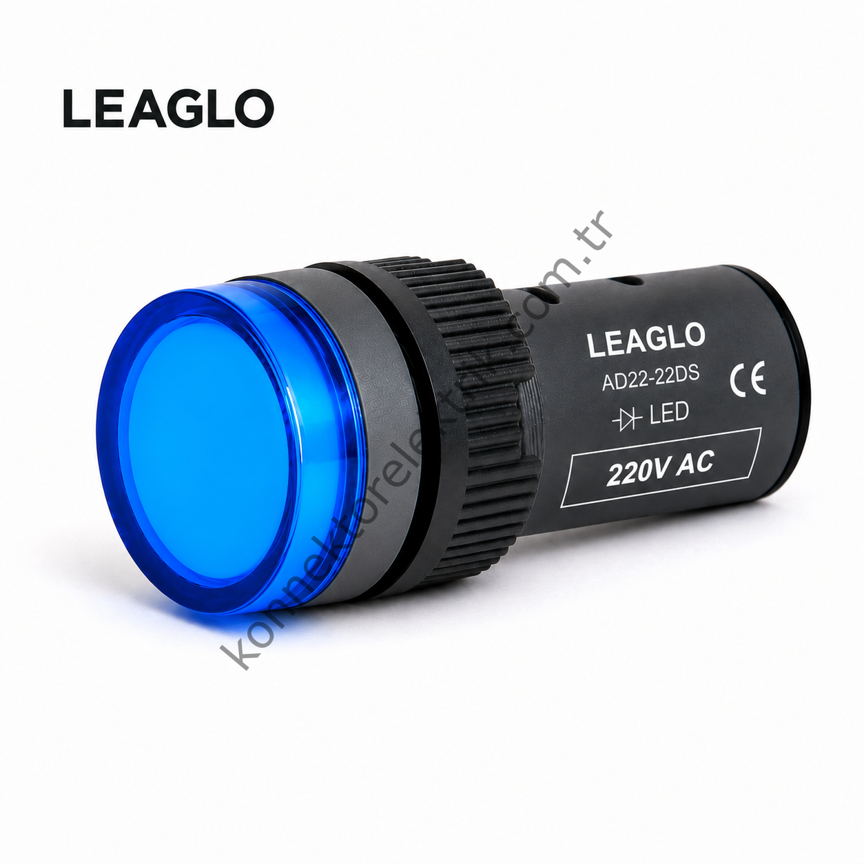 LEAGLO AD22-22DS-31B Mavi Plastik Gövde LED Sinyal Lambası 220V AC/DC