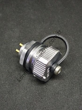 WEIPU WY16K3ZM 3 Pin IP67 Metal Kasa Bayonet Panel Tipi Dişi Su Geçirmez Konnektör