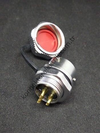 WEIPU WY16K3ZM 3 Pin IP67 Metal Kasa Bayonet Panel Tipi Dişi Su Geçirmez Konnektör