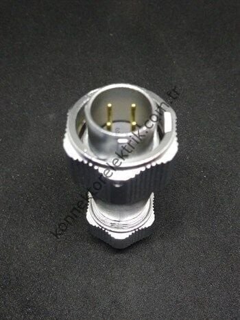WEIPU WY16J4TE 4 Pin IP67 Metal Kasa Bayonet Kablo Tipi Erkek Su Geçirmez Konnektör
