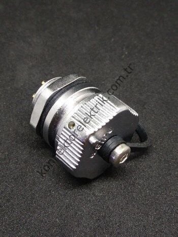 WEIPU WY16K4ZM 4 Pin IP67 Metal Kasa Bayonet Panel Tipi Dişi Su Geçirmez Konnektör