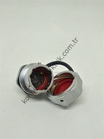 WEIPU WY16J4ZM 4 Pin IP67 Metal Kasa Bayonet Panel Tipi Erkek Su Geçirmez Konnektör