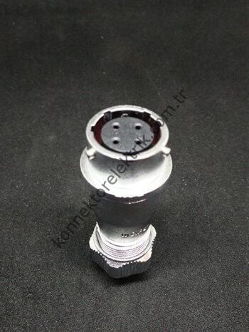 WEIPU WY16K4ZE 4 Pin IP67 Metal Kasa Bayonet Karşıt Kablo Tipi Dişi Su Geçirmez Konnektör