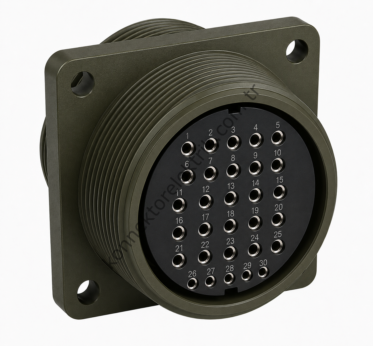 HZ CONNECTORS MS3102E 32-8S 30 Pin Metal Kasa Panel Tipi Dişi Askeri Konnektör
