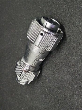 WEIPU WY16K5TE 5 Pin IP67 Metal Kasa Bayonet Kablo Tipi Dişi Su Geçirmez Konnektör