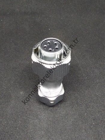 WEIPU WY16K5TE 5 Pin IP67 Metal Kasa Bayonet Kablo Tipi Dişi Su Geçirmez Konnektör