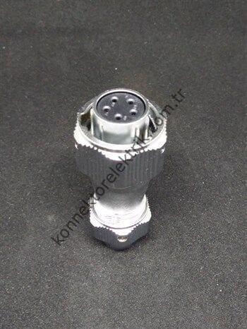 WEIPU WY16K5TE 5 Pin IP67 Metal Kasa Bayonet Kablo Tipi Dişi Su Geçirmez Konnektör