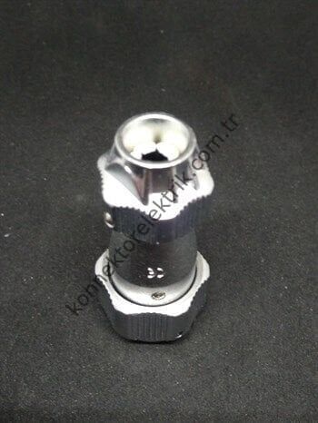 WEIPU WY16J5TE 5 Pin IP67 Metal Kasa Bayonet Kablo Tipi Erkek Su Geçirmez Konnektör