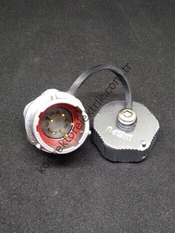 WEIPU WY16J5ZM 5 Pin IP67 Metal Kasa Bayonet Panel Tipi Erkek Su Geçirmez Konnektör