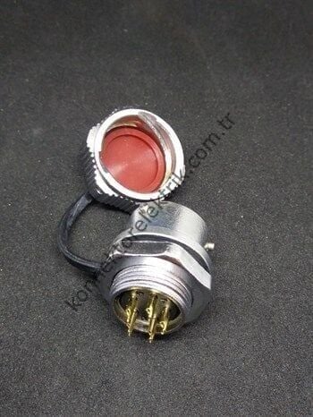 WEIPU WY16K5ZM 5 Pin IP67 Metal Kasa Bayonet Panel Tipi Dişi Su Geçirmez Konnektör