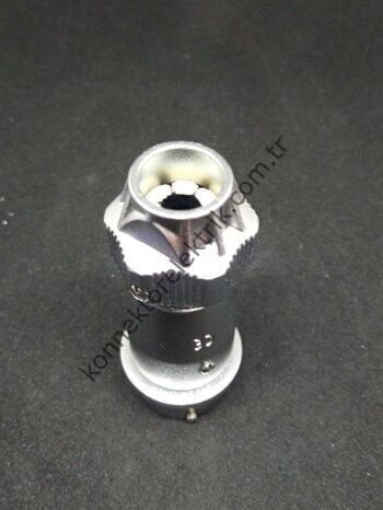 WEIPU WY16J5ZE 5 Pin IP67 Metal Kasa Bayonet Karşıt Kablo Tipi Erkek Su Geçirmez Konnektör